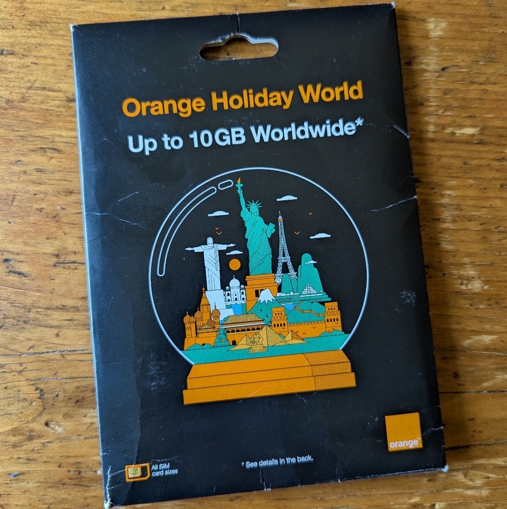Orange Holiday World SIM Card
